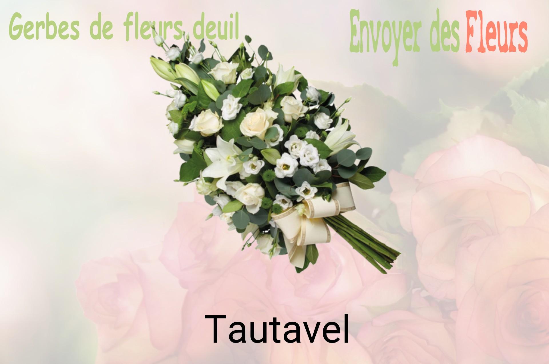 Gerbe de fleurs de deuil livrée à Tautavel